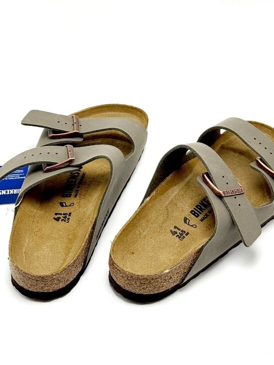 Men\'s BIRKENSTOCK Arizona Birkibuc Sandal Slides - STONE GREY 0151211 main image 5